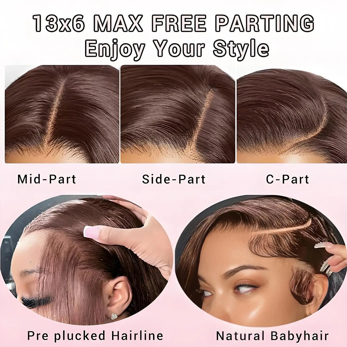 Premium 13x6 HD Lace Front Wig - Brazilian Body Wave Human Hair | Pre-Plucked Natural Hairline