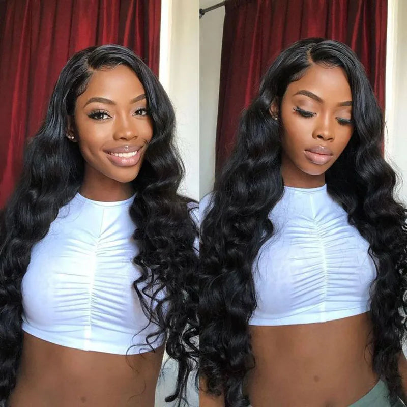ISEE Hair Wear And Go Body Wave Lace Front Wig Pre Bleached Knots 6x9 M cap Lace Glueless Wig Human Hair Pre Cut PrePlucked