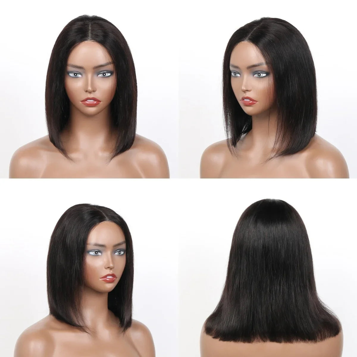 Wear and Go Glueless Wigs Human Hair PrePlucked Pre Cut 7x5 Straight Lace Closure Wigs Ready to Wear Wigs For Women 180 Density