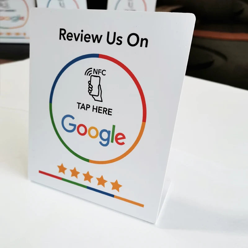 NFC Instagram NTAG215 NFC Table Display Stand Big Size Can Be Noticed Easily