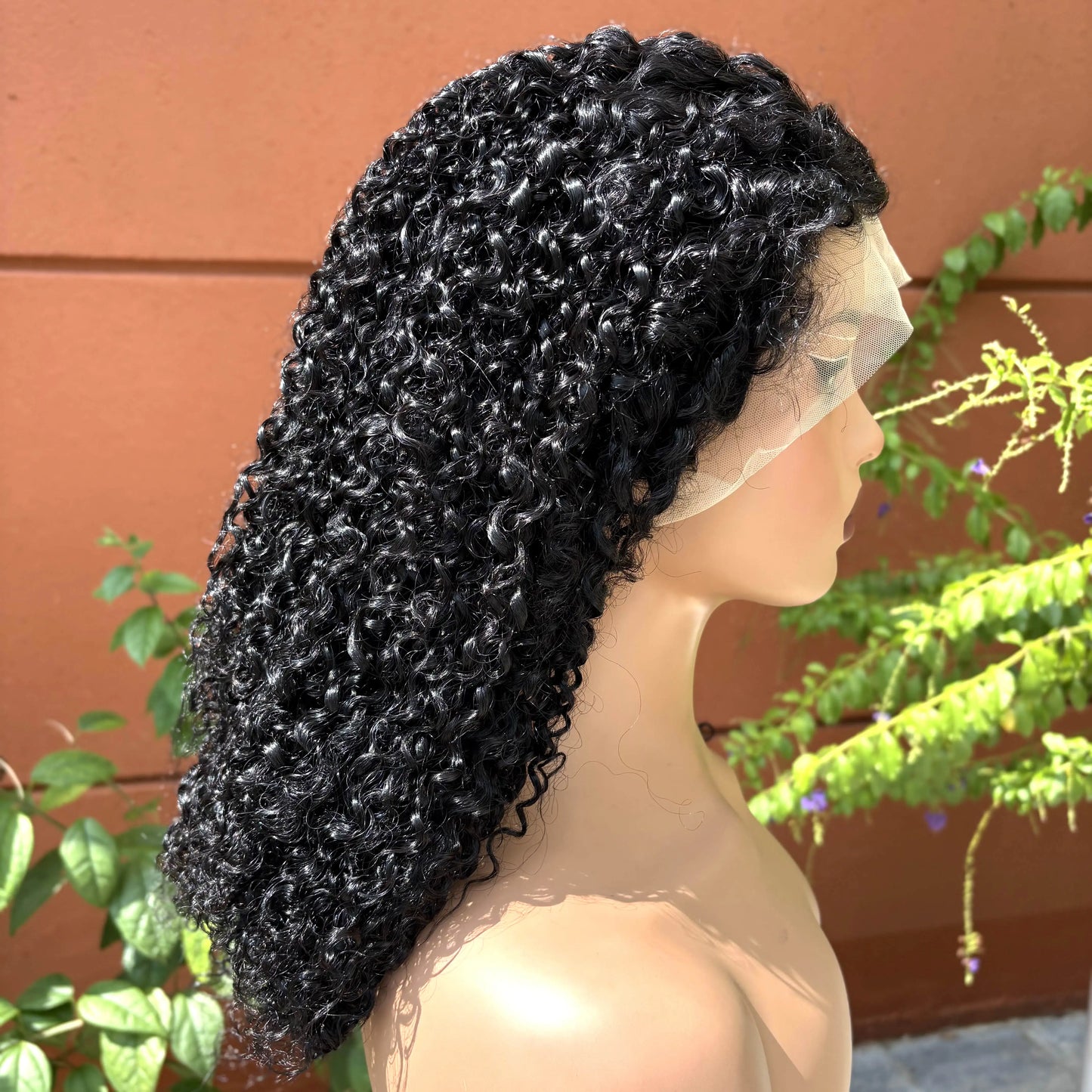 Premium 350% Density Kinky Curly Human Hair Wig - 13x4 Lace Front Bob Wig for Women