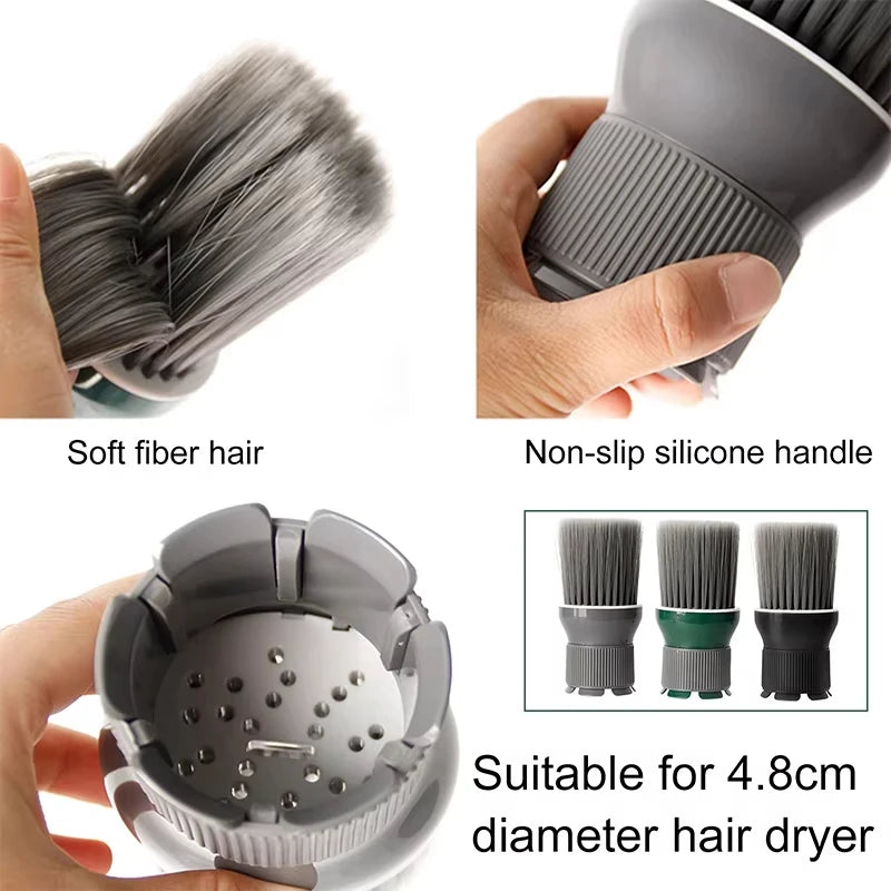 Hair Dryer Brush Hairdressing Whirlwind Neck Brush Barber Haircut Cleaning Shredded Hair Brush Home Hairdressing Salon Supplies