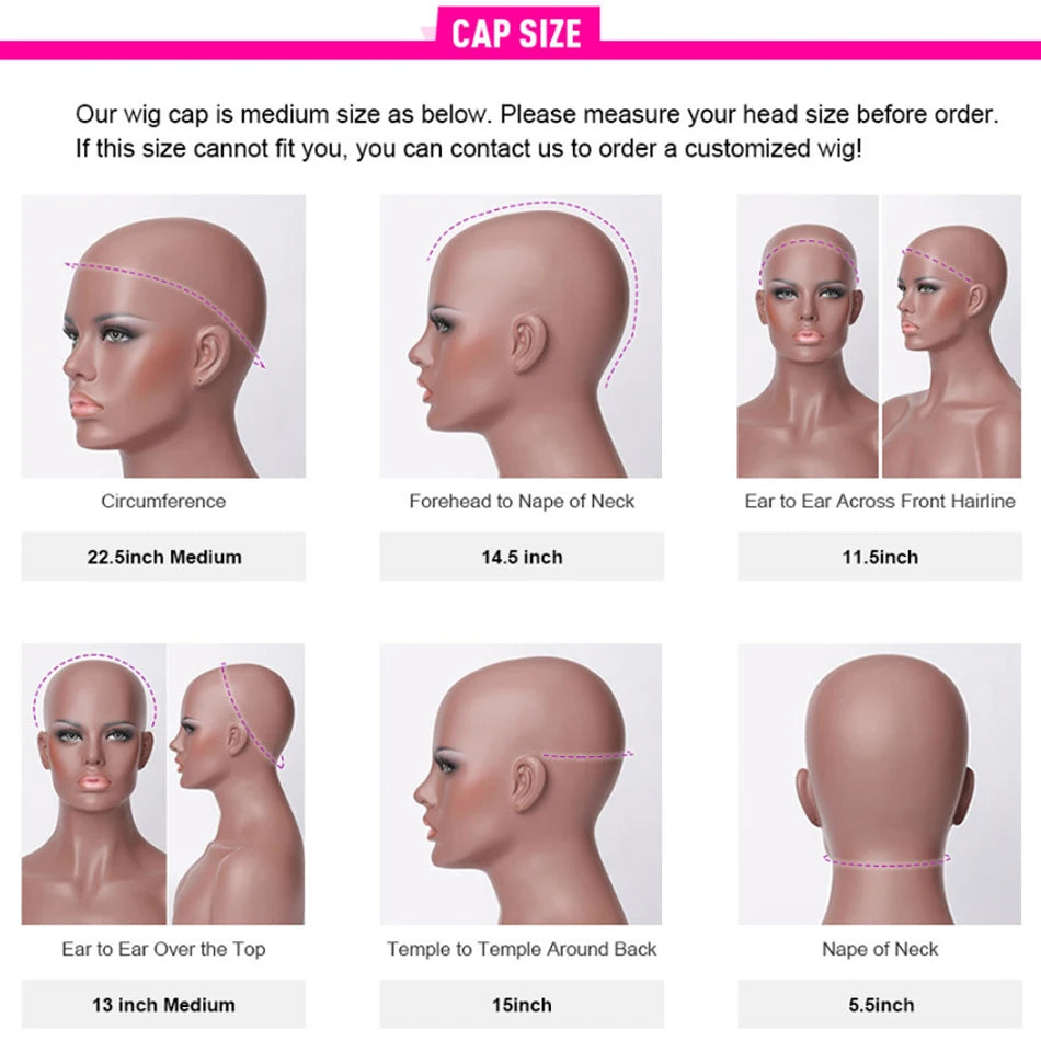 Premium 14 Inch Glueless Bob Wig - 100% Brazilian Remy Human Hair HD Lace Frontal Wig