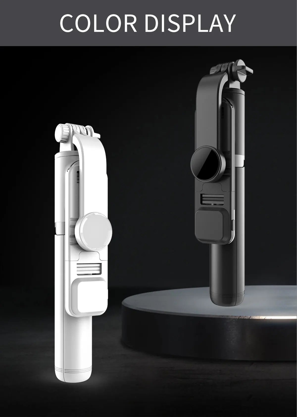 New LED Selfie Stick Foldable Wireless Bluetooth Selfie Stick Tripod with Remote shutter Fill Light Selfie Stck For Smart phone