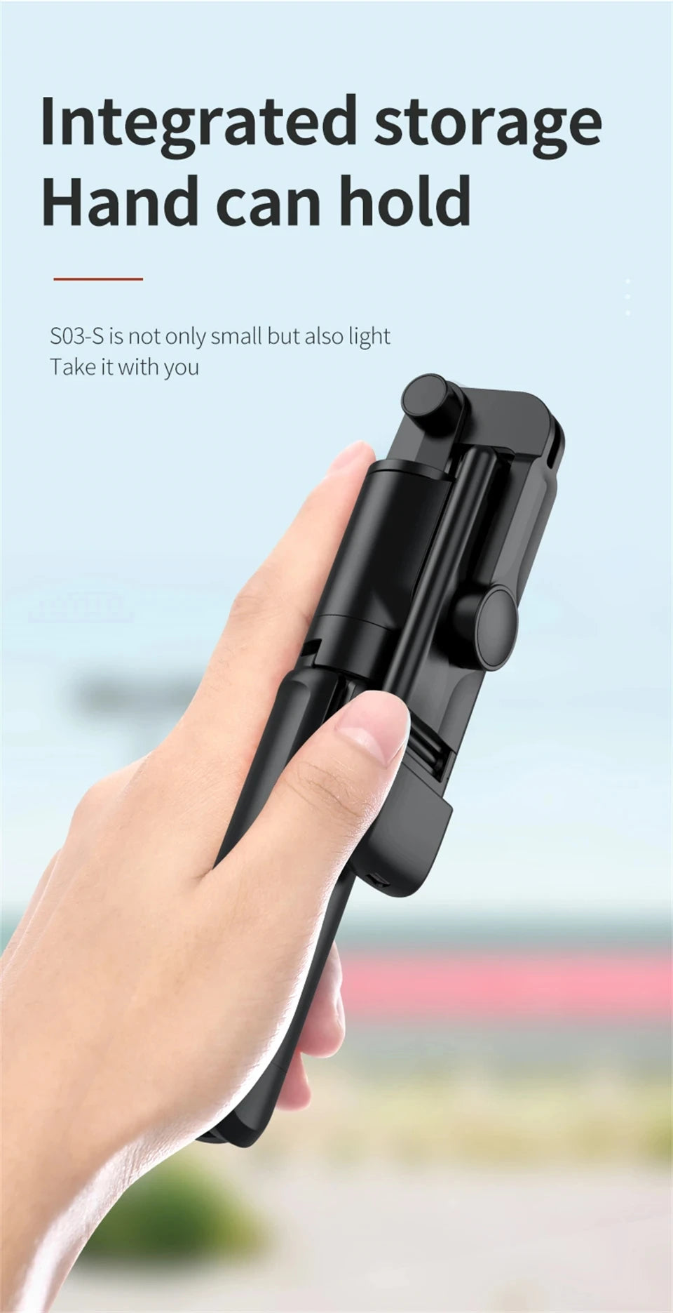 MEUYAG Wireless Selfie stick Tripod With Fill Light Bluetooth Shutter Remote Control Portable Foldable Monopod For Smart Phone