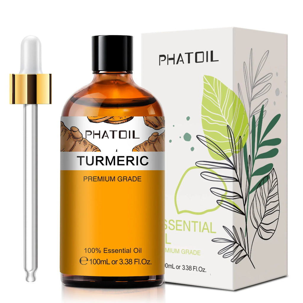 PHATOIL 100ML Spearmint Pure Natural Rose Essential Oils for Humidifier Diffuser Spa Massage Clove Bud Oregano Helichrysum