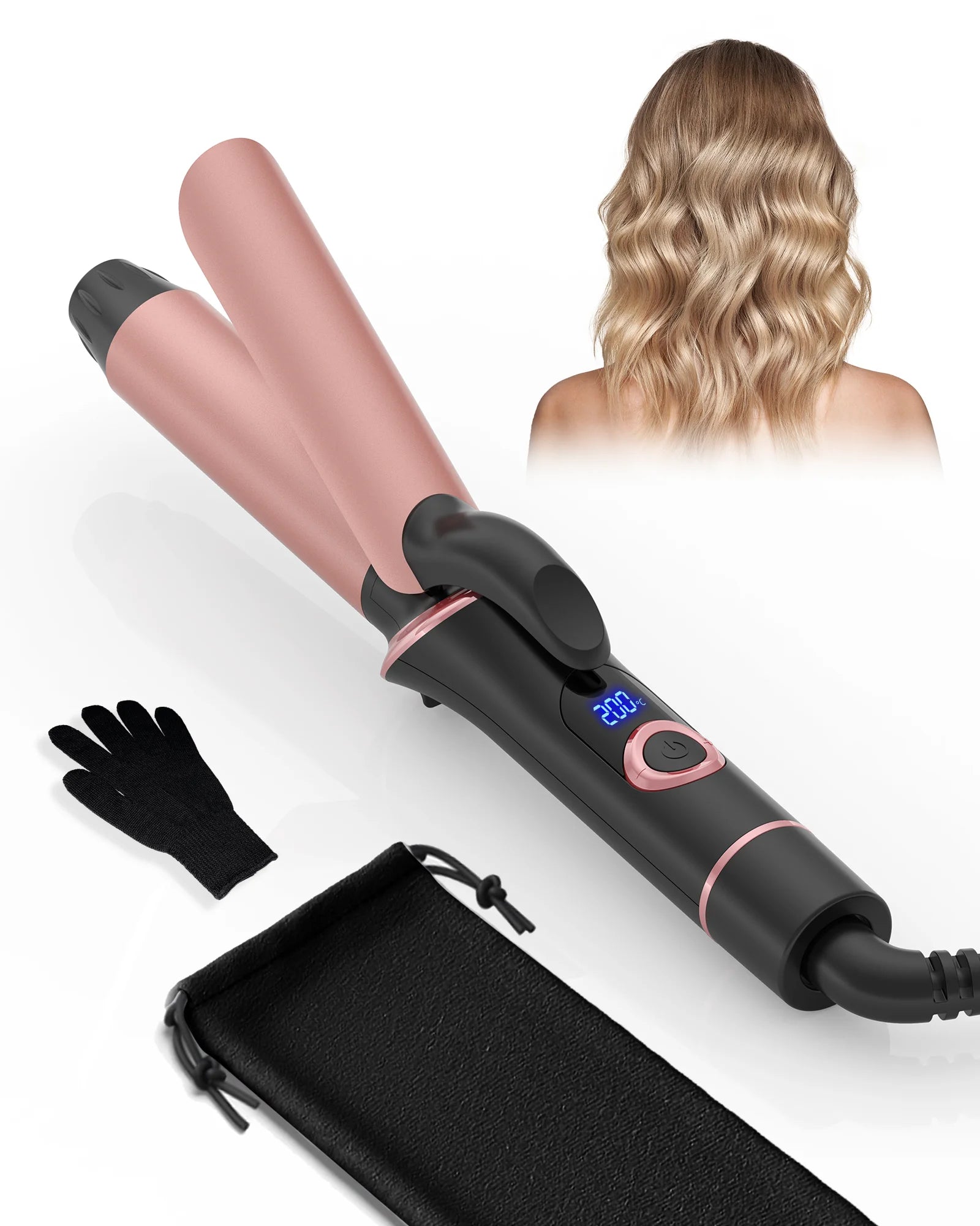 Ceramic Mini Hair Curler 25mm Travel Curling Iron Dual Voltage Curling Wand Small Hair iron Styler Curly Hair Products