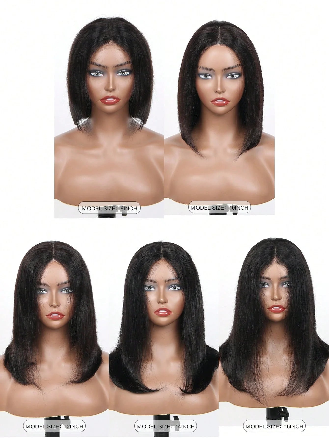 Wear and Go Glueless Wigs Human Hair PrePlucked Pre Cut 7x5 Straight Lace Closure Wigs Ready to Wear Wigs For Women 180 Density