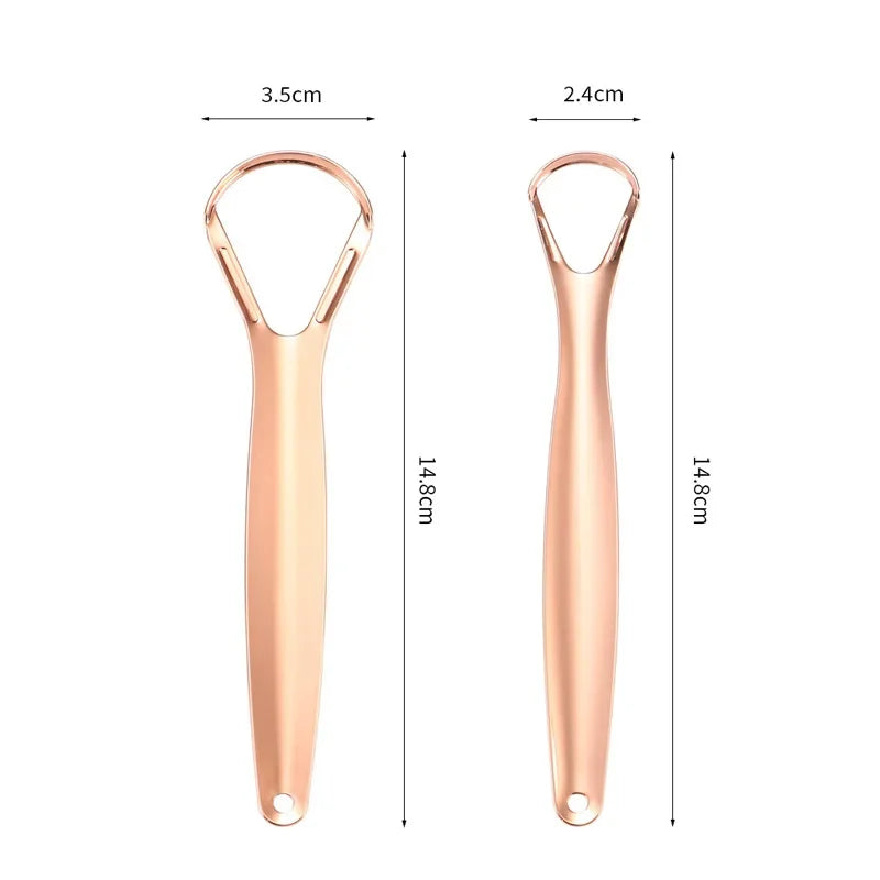 혀클리너 1pc Stainless Steel Tongue Scraper Cleaner Fresh Breath Cleaning Coated Tongue Toothbrush Oral Hygiene Care Tools