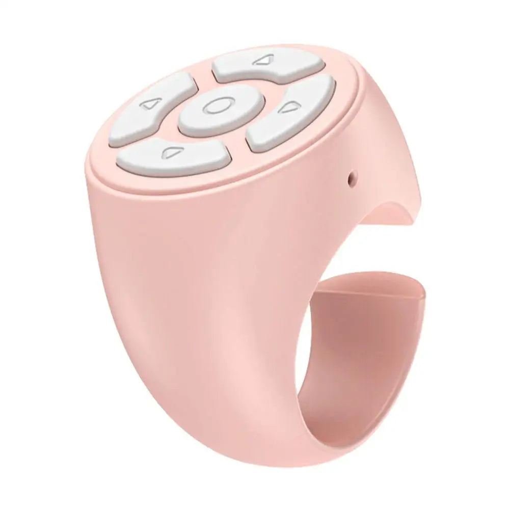Portable Multi Function Bluetooth Remote Control For Fingertip Selfies Video Control Automatic Page Turning Browsing On Photo