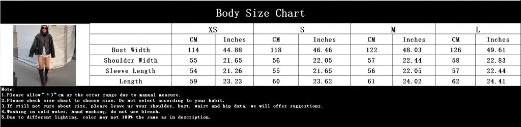 KONDALA Casual Chic Black Leather Jackets Women Long Sleeve Buttons Elastic Oversized Coats Fashion 2026 Spring Streetwear Coats