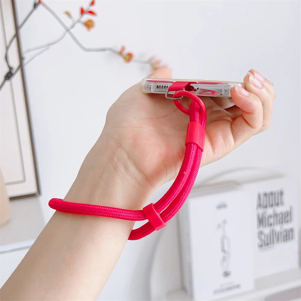 for Mobile Phone Adjustable Short Lanyard Universal Colorful Hand Wrist Strap Rope for Cell Phone Case Accessories