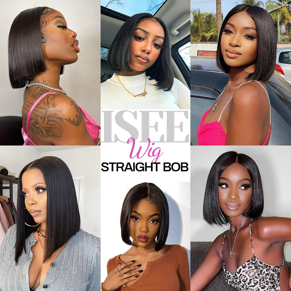V Part Wig Human Hair No Leave Out Brazilian Straight Human Hair Wigs for Women Wigs  Virgin hair 180%% Density for Beginer
