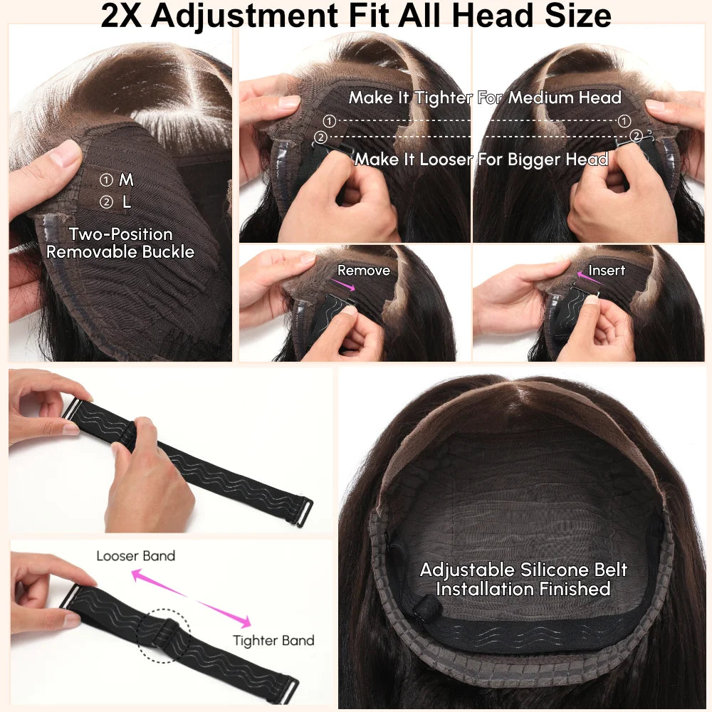 UNice Pre Everything Frontal Wig Pre Bleached Pre Cut 13x4 Lace Front Wig Straight Lace Front Wig Human Hair Wear Go Lace Wigs