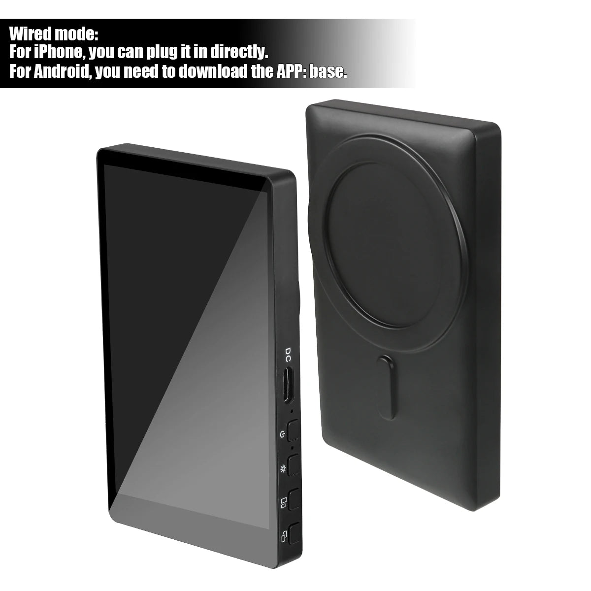 Mobile Phone Wireless Magnetic Selfie Monitor Screen For Smartphone Vlog Live Stream Video Recording for iPhone Android phone