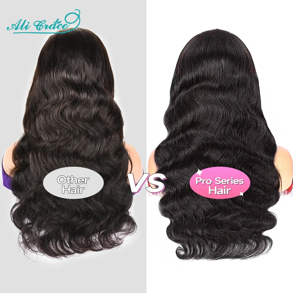 Ali Grace Pro-Series 13x6 Lace Front Wig Brazilian Body Wave Human Hair Wigs Pre-Plucked With Baby Hair 13x4 Lace Frontal Wigs
