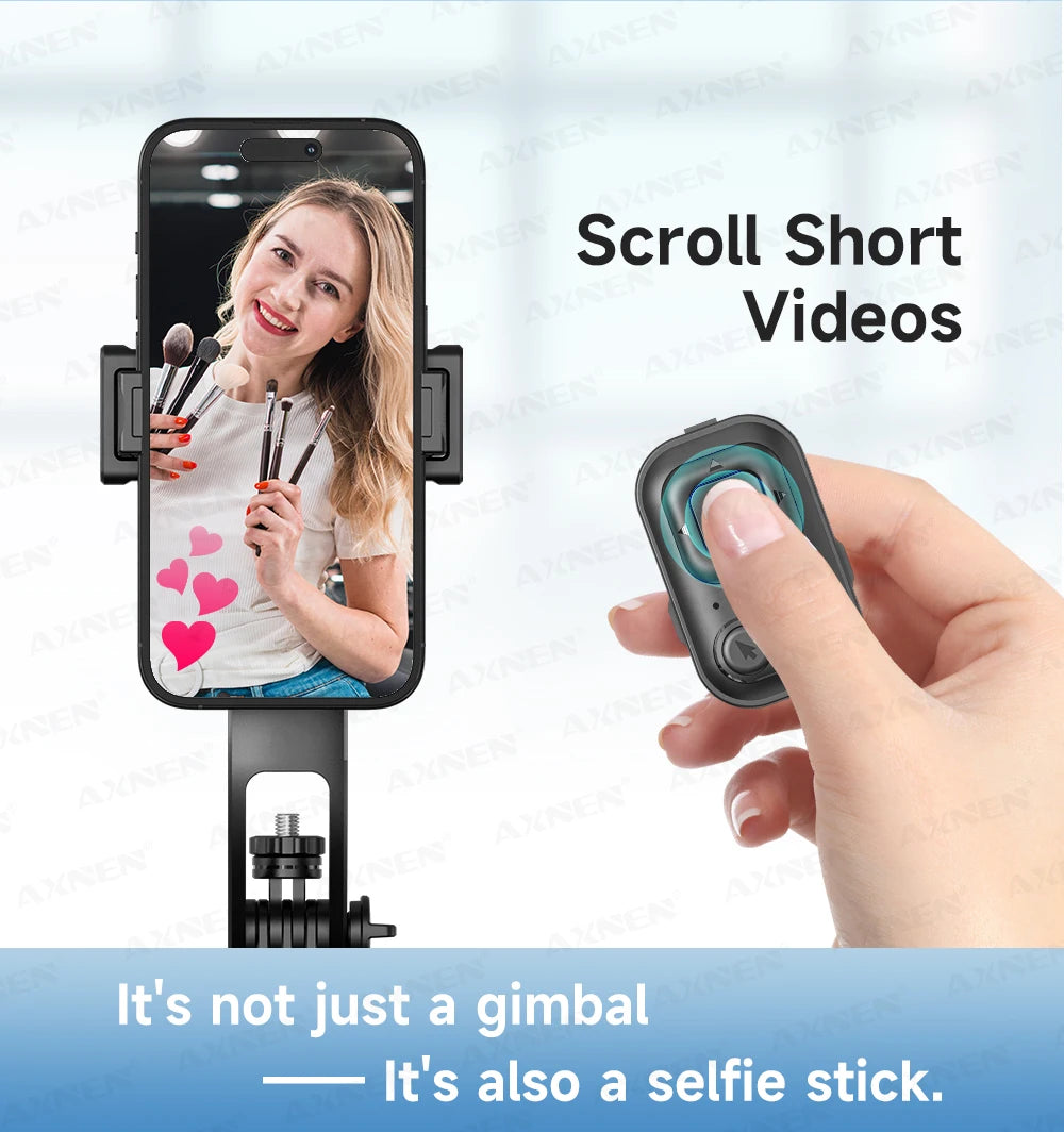C17 Selfie Stick Tripod for Phone AI 360 Rotation Face Tracking Gimbal Stand Smartphone Camera Monopod Holder 1630mm Quadruped