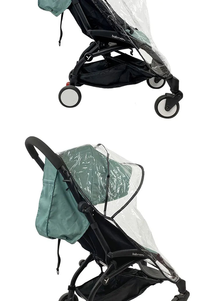 Baby Stroller Rain Cover Waterproof EVA Cover Compatible with Babyzen Yoyo2 Yoya Stroller Accessories