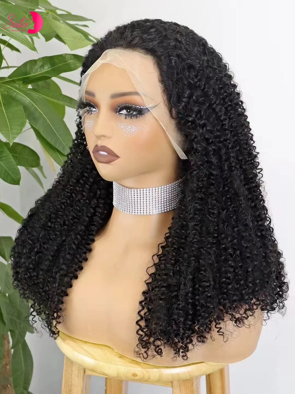 Premium 350% Density Kinky Curly Human Hair Wig - 13x4 Lace Front Bob Wig for Women