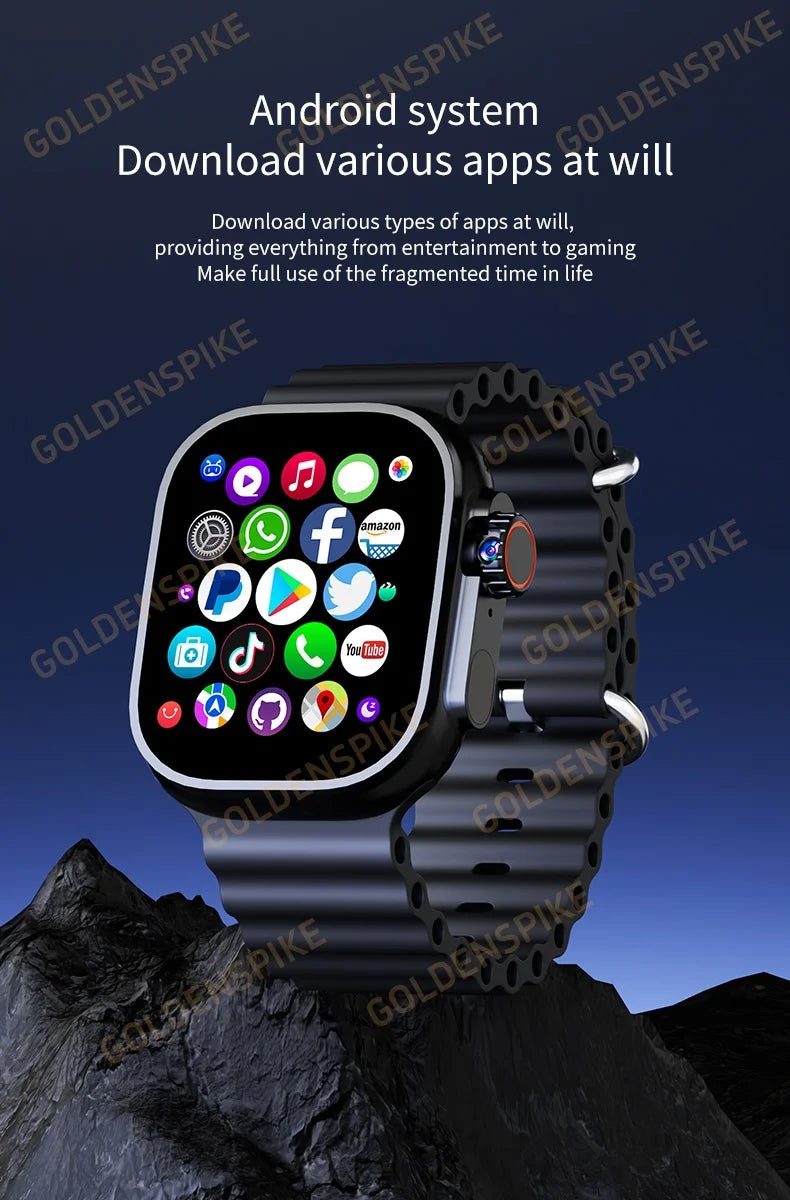 New Men Women's Smartwatch 2.29inch S10 Ultra Smart Watch With Rotary Camera GPS WIFI Google Play Store Touch ID 256GB Storage