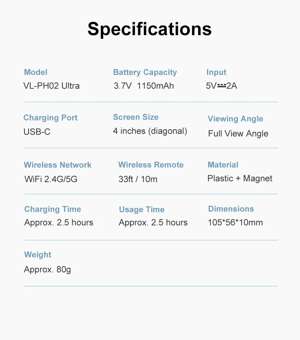 Phone Vlog Selfie Monitor Screen, Touchscreen Monitor, Wireless Transmission with Bluetooth Remote for iPhone Live Stream TikTok