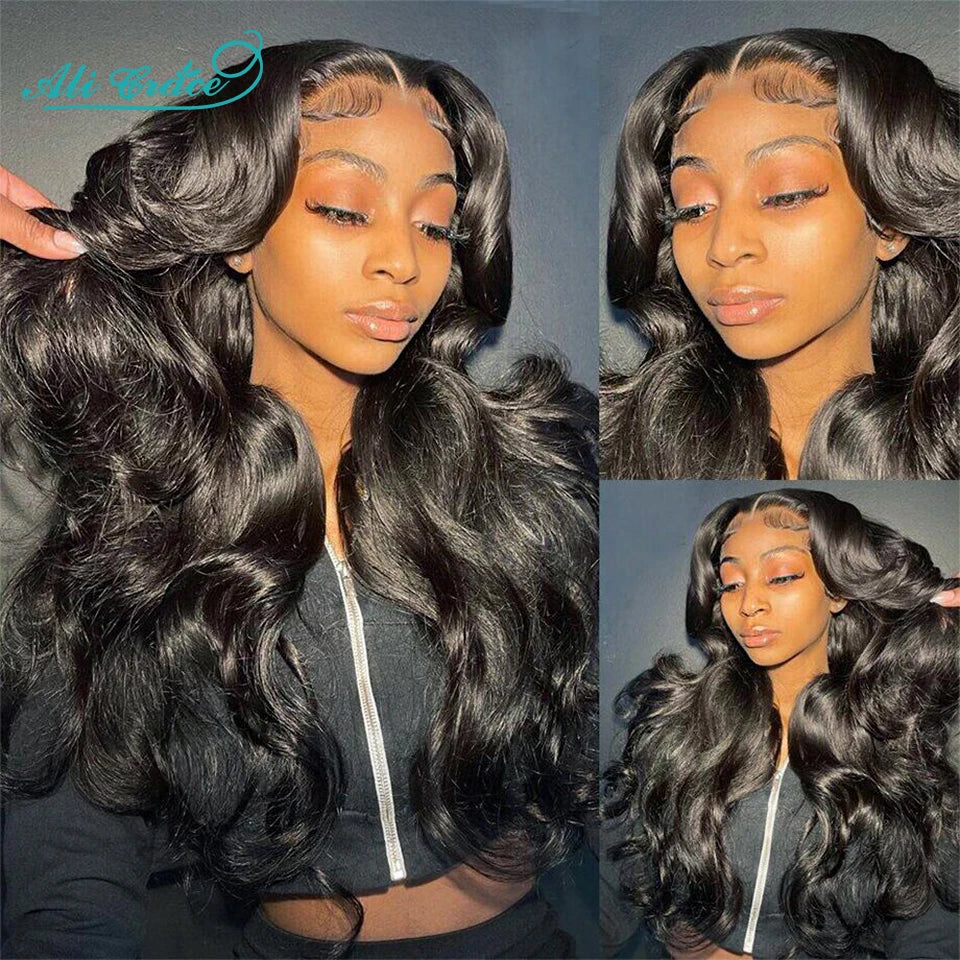 Ali Grace Pro-Series 13x6 Lace Front Wig Brazilian Body Wave Human Hair Wigs Pre-Plucked With Baby Hair 13x4 Lace Frontal Wigs