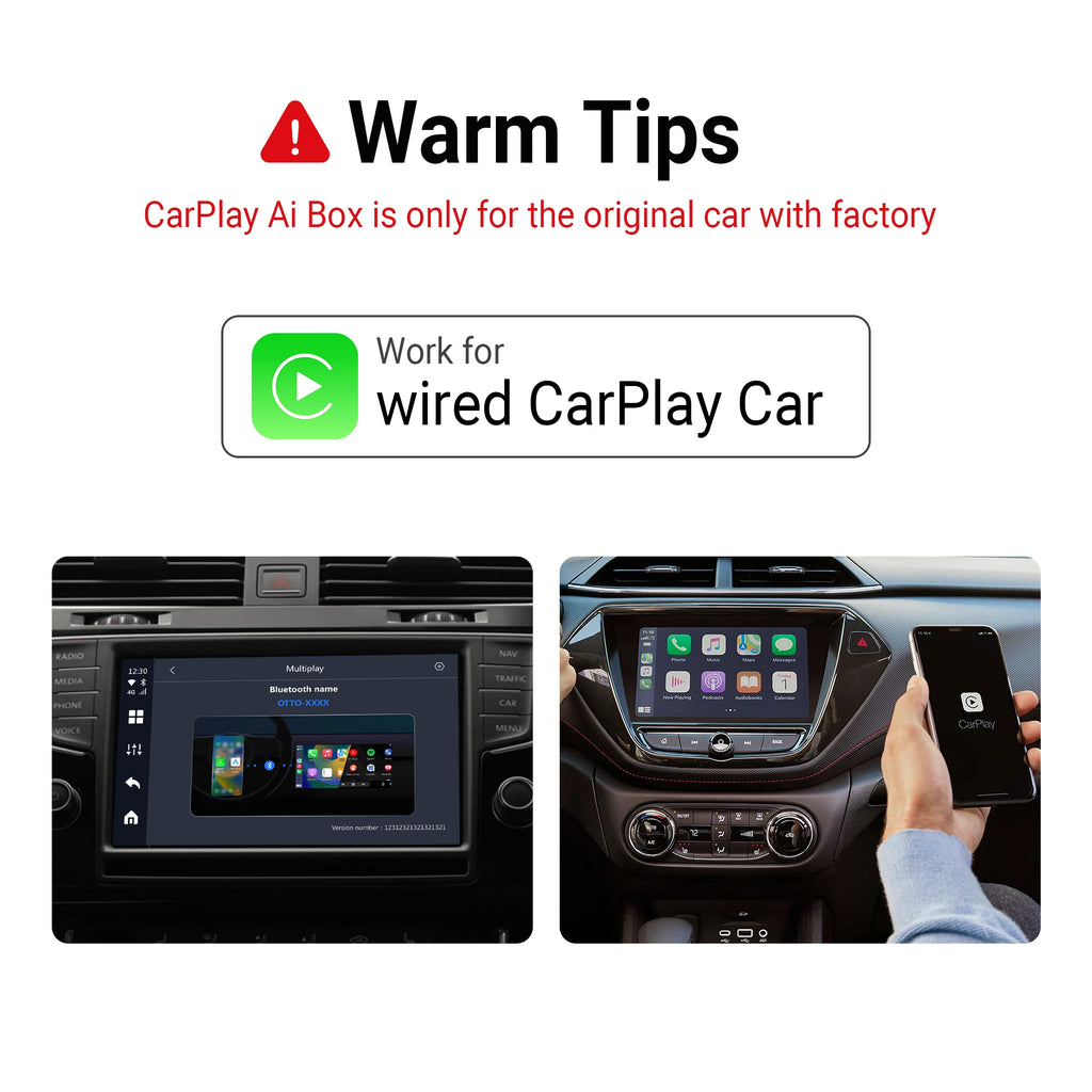 OTTOCAST New P3 Lite OttoAiBox Wireless CarPlay Android AI Box for Youtube for TikTok Car Accessories for OEM CarPlay Car Gift
