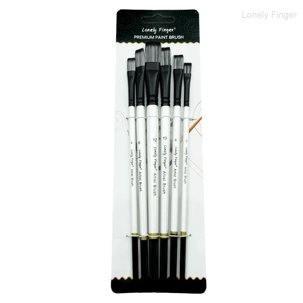 6/24pcs Artist Paint Brushes Set Artist Paintbrushes For Acrylic Oil Watercolor Acrylic Painting For Body Face Rock Canvas