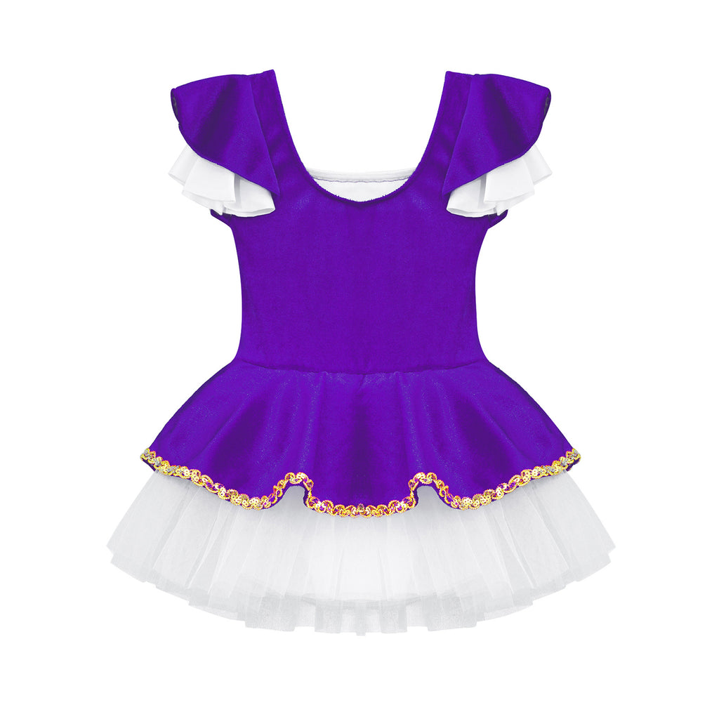 Kids Girls Children Dancer Ballet Dance Dress Gymnastic Leotard Tutu Princess Dress for Stage Performance Clothes Christmas Gift