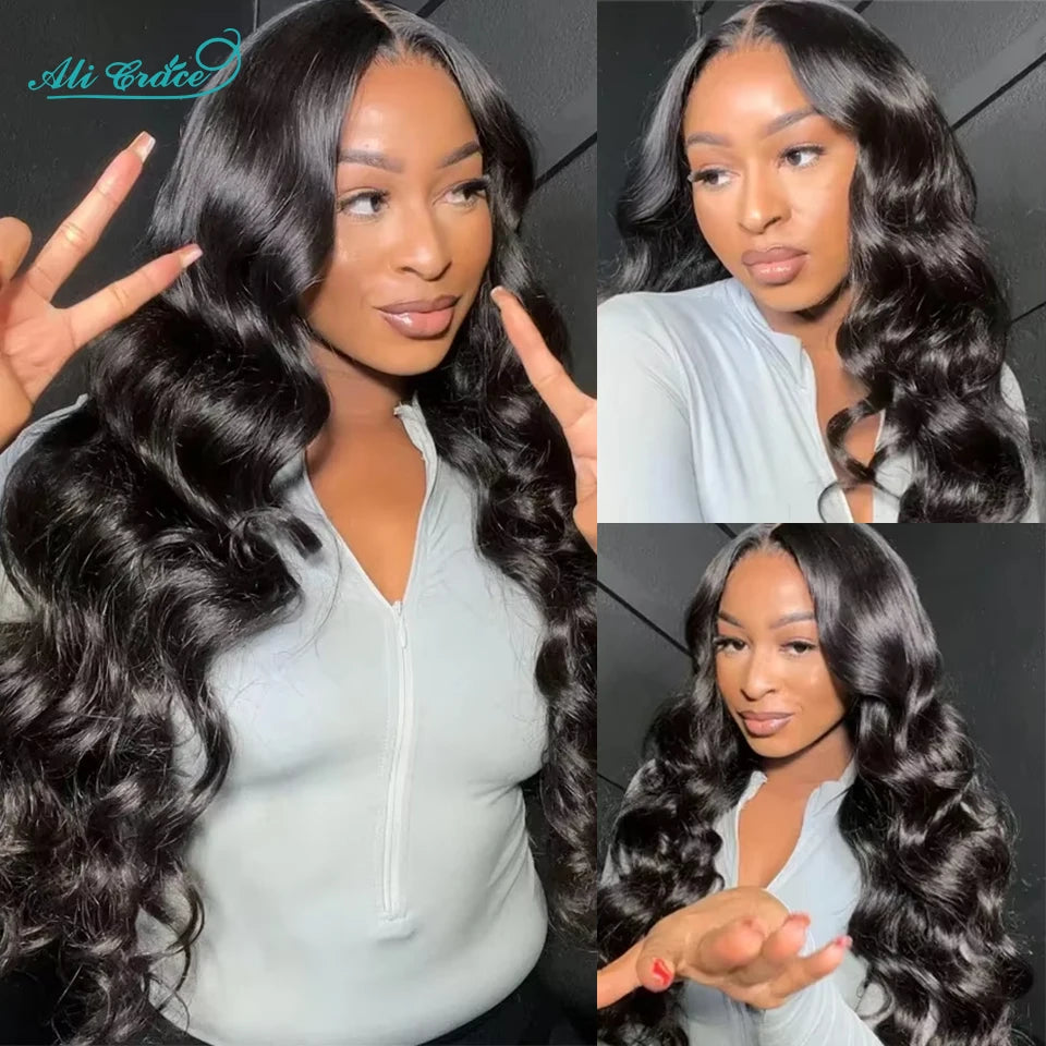 Ali Grace Body Wave Lace Front Wig Body Wave Human Hair Wigs for Women Brazilian Hair Pre-Plucked 13x4 Lace Frontal Hair Wigs