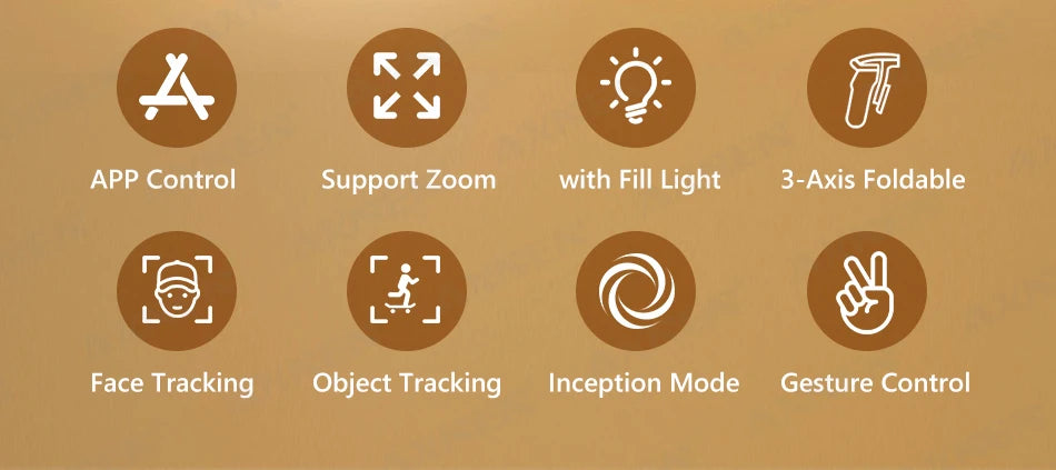 3 Axis Handheld Gimbal Stabilizer for Smartphone with Fill Light for iPhone Android Face Tracking Tiktok Vlog Smart Gimbals HQ6