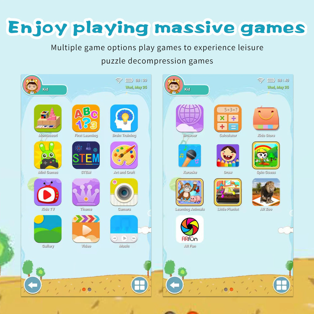New Google Kids Tablets 7 Inch 5G WiFi Tablet Pc Quad Core 4GB RAM 64GB ROM Cheap for Children Gift Educational Learning 4000mAh