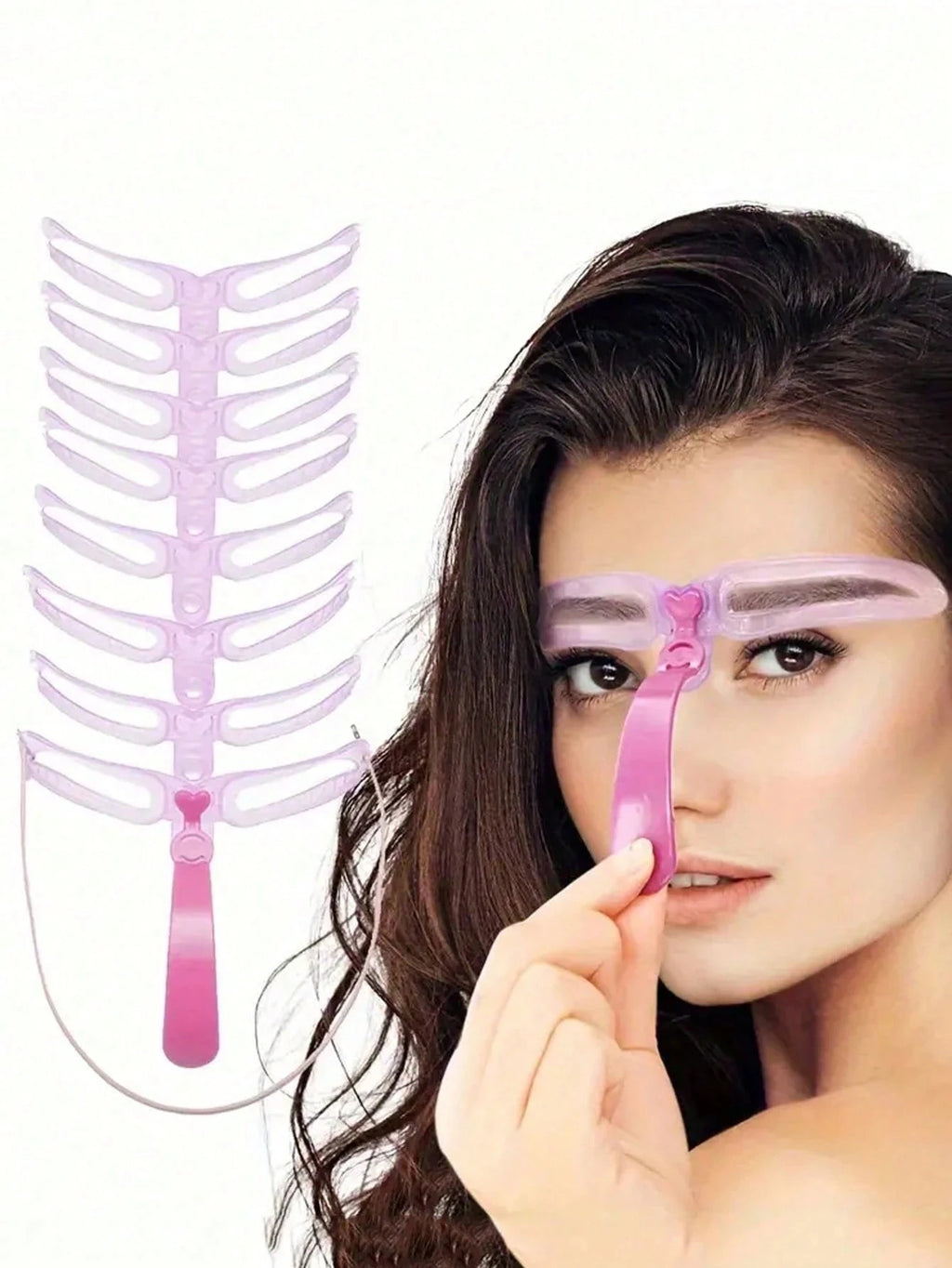 8Pcs Reusable Eyebrow Stencils,Eyebrow Shaping Kit,Eyebrow Makeup Template,Eyebrow Shaper-8 Styles For Different Eyebrow Shapes