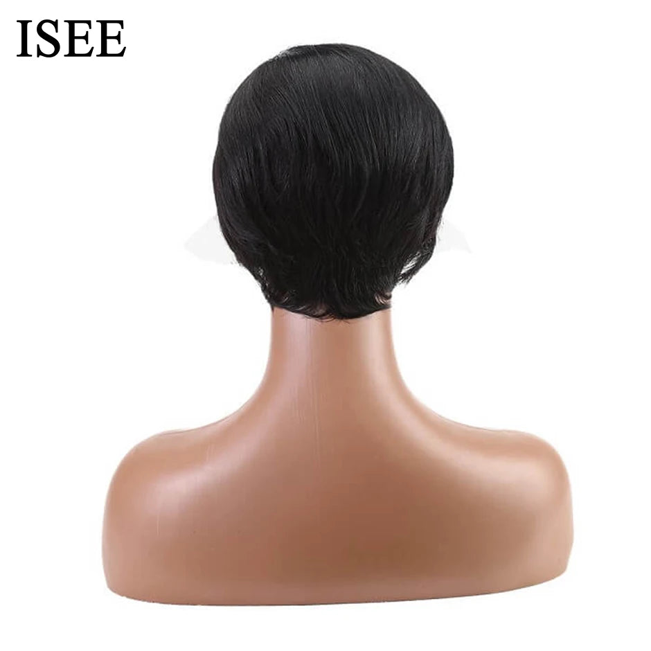 ISEE HAIR Short Bob Wig Lace Front Human Hair Wigs For Women Human Hair Straight Pixie Cut Wig 13X4 Lace Frontal Wig Human Hair