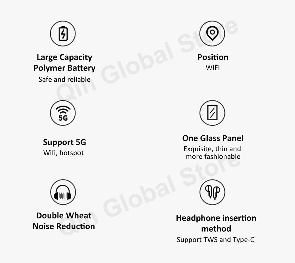 Qin F21 Pro Smart Touch Screen Phone Wifi 2.8 Inch 3GB 32GB Bluetooth 5.0 Duoqin Global Version 2120mAh Android Play Store Phone