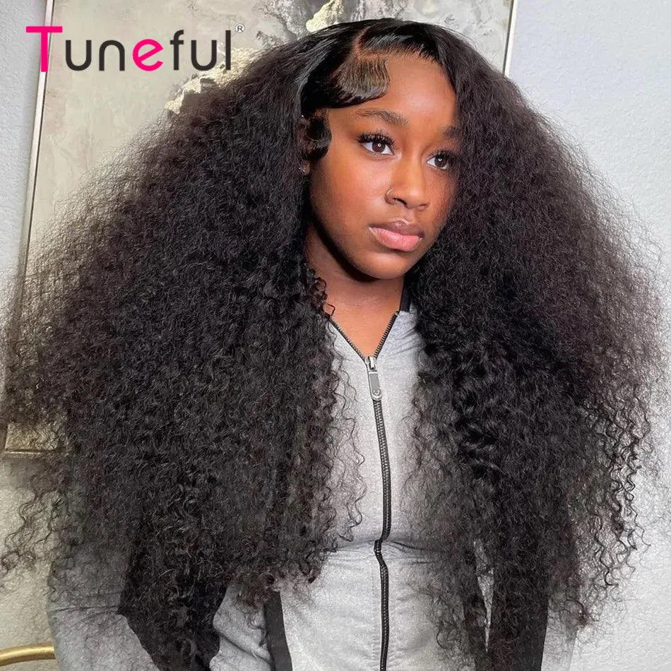 13x6 HD Lace Front Water Curly Wave Human Hair Wigs 40 Inch Long Exotic Jerry Curly Human Hair Frontal Wigs Full Bouncy