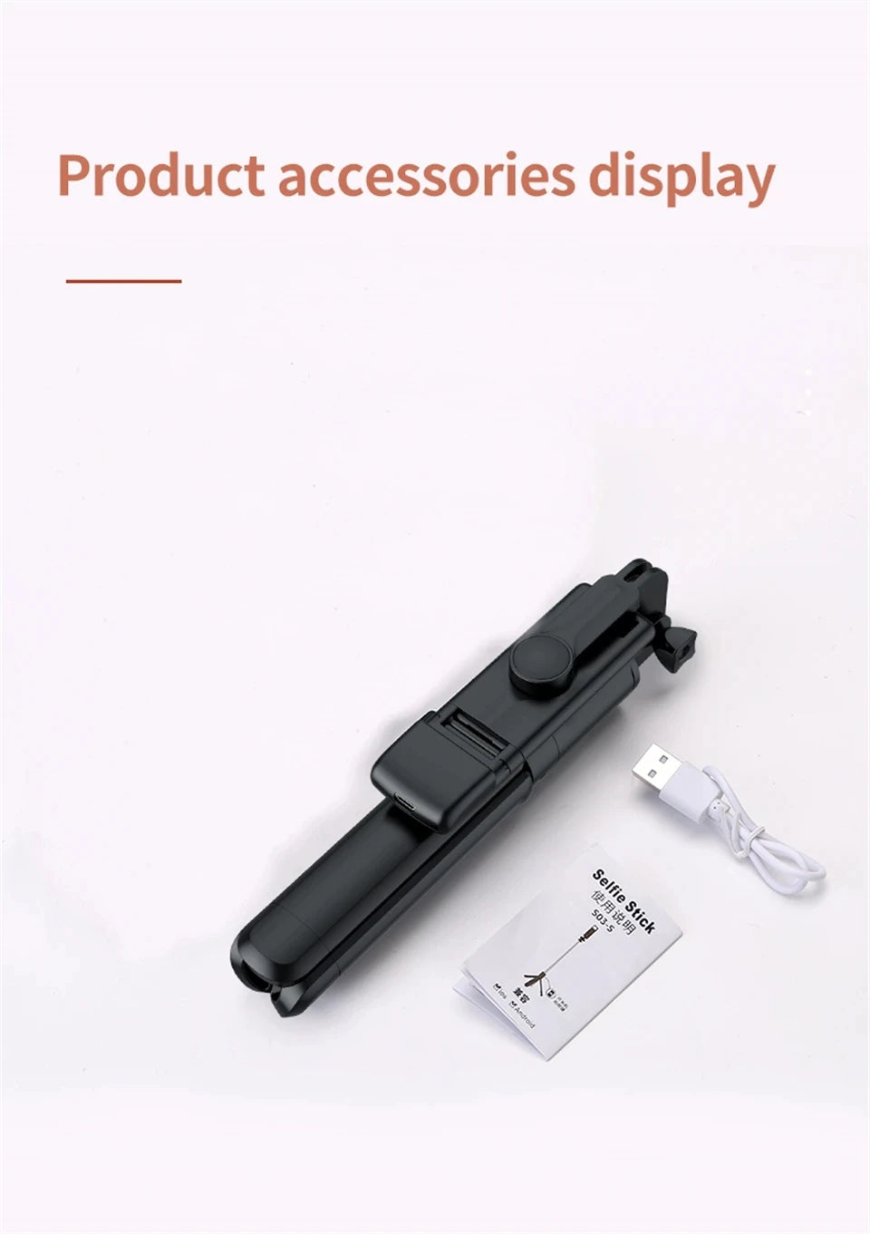 FGCLSY Selfie Stick Tripod with light Extendable Wireless Bluetooth Remote Portable Smartphone Stand Mount For iOS Android Phone