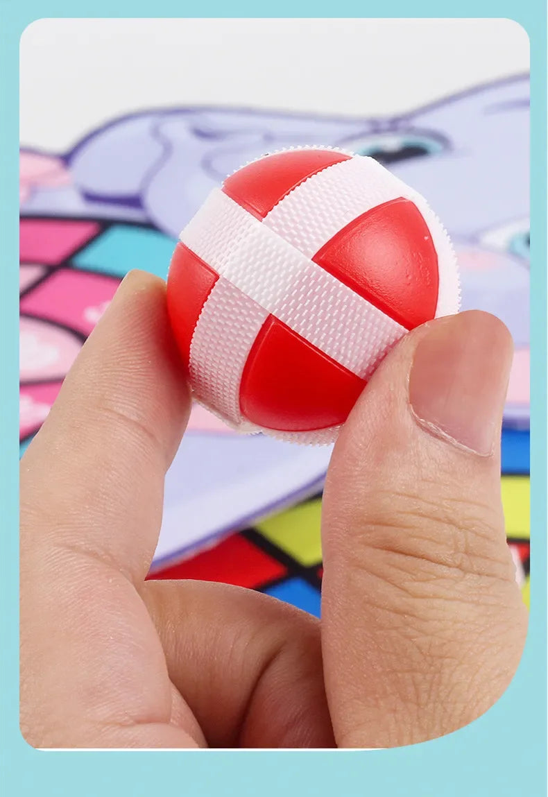 Educational Games Dart Board Baby Toy Stickey Ball Dart Indoor Sports Child Montessori Games for Children 3 to 7 Years