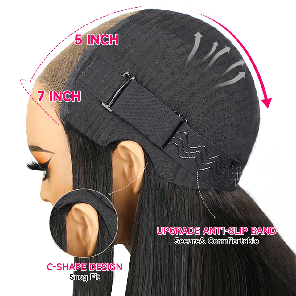 NEW IN 7x5 Wear And Go Glueless wigs human hair Pre Bleached Kinky Curly HD Lace Front Wig Pre Cut Pre Plucked Glueless Wig