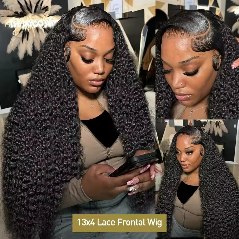 Premium 13x6 HD Lace Front Wig - Brazilian Virgin Deep Wave Human Hair 30 Inch
