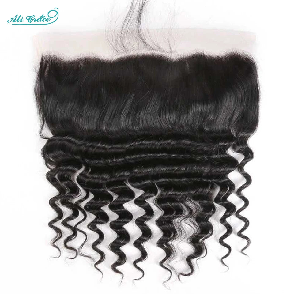 Ali Grace Hair Loose Wave Bundles with Frontal 13x4 Brazilian Hair Loose Wave 3 Bundles with Closure Ear to Ear Lace Frontal