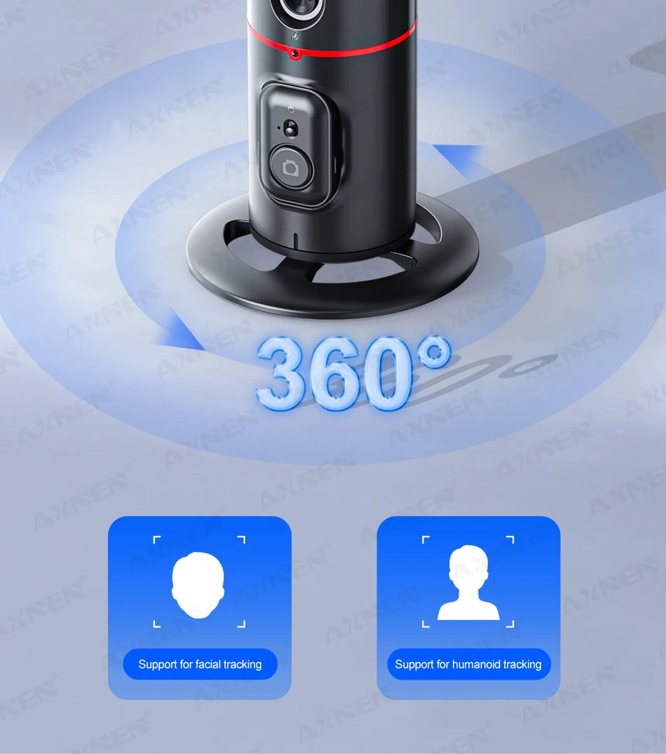 P02 Auto Face Tracking Stand 360° Rotation Phone Holder Desktop Following Gimbal Stabilizer for Smartphone Live Vlogging Video