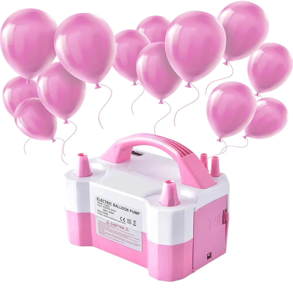 600W Electric Balloon Pump Action Plastic Iator For Party Ballon Tool UK Plug