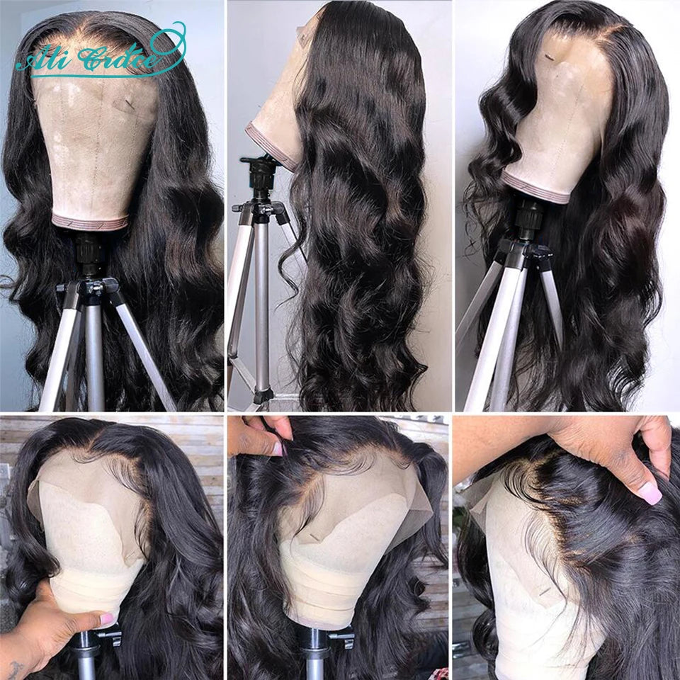 Ali Grace Pro-Series 13x6 Lace Front Wig Brazilian Body Wave Human Hair Wigs Pre-Plucked With Baby Hair 13x4 Lace Frontal Wigs