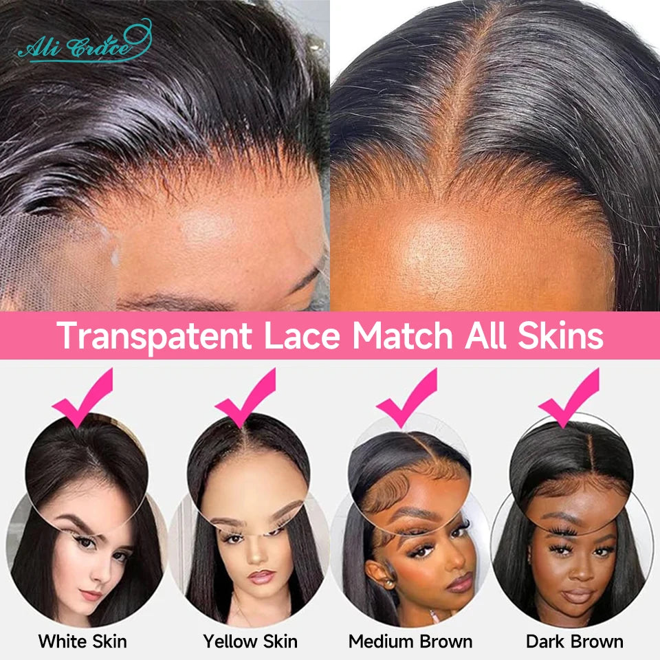 Ali Grace Body Wave Lace Front Wig Body Wave Human Hair Wigs for Women Brazilian Hair Pre-Plucked 13x4 Lace Frontal Hair Wigs