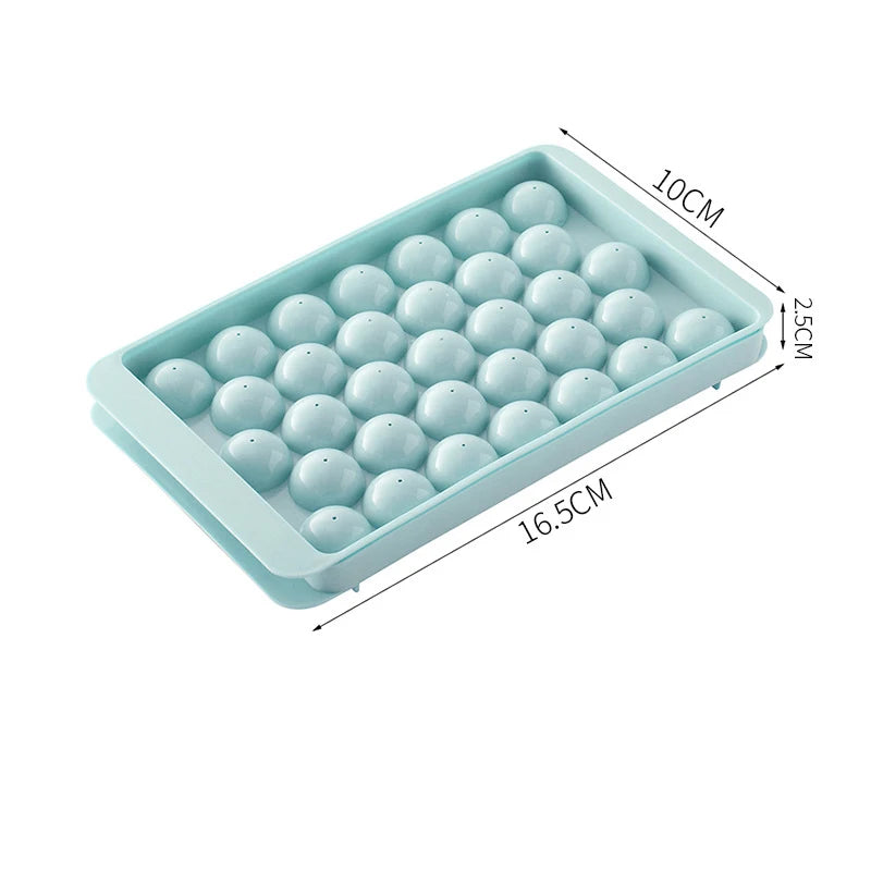 33 Ice Boll Hockey PP Mold Frozen Whiskey Ball Popsicle Ice Cube Tray Box Lollipop Making Gifts Kitchen Tools Accessories