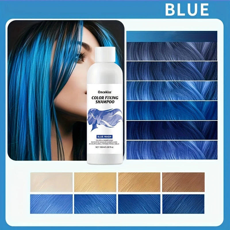 100ml Hair Color Shampoo,Fixed Color,Long-Lasting Semi-Permanent Dye,Unisex-adult Tinted Shampoo Hair Dye for Normal Hair Type