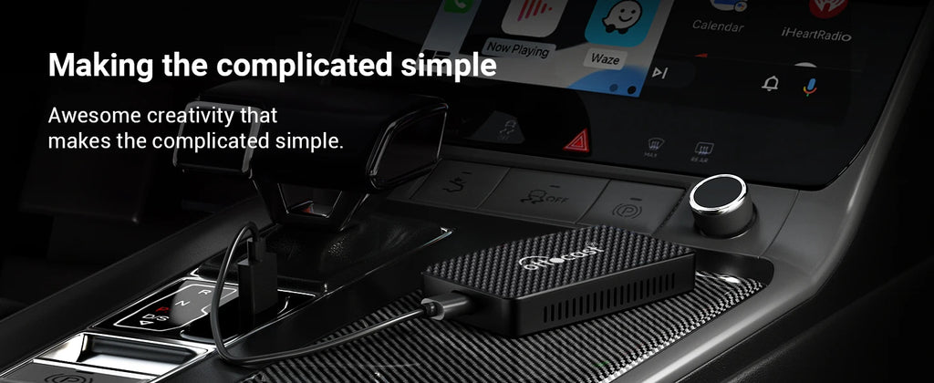 OTTOCAST Play2Video Pro Ai Box Pro Built in YouTube Netflix IPTV Video Box Wired to Wireless CarPlay Android Auto Adapter