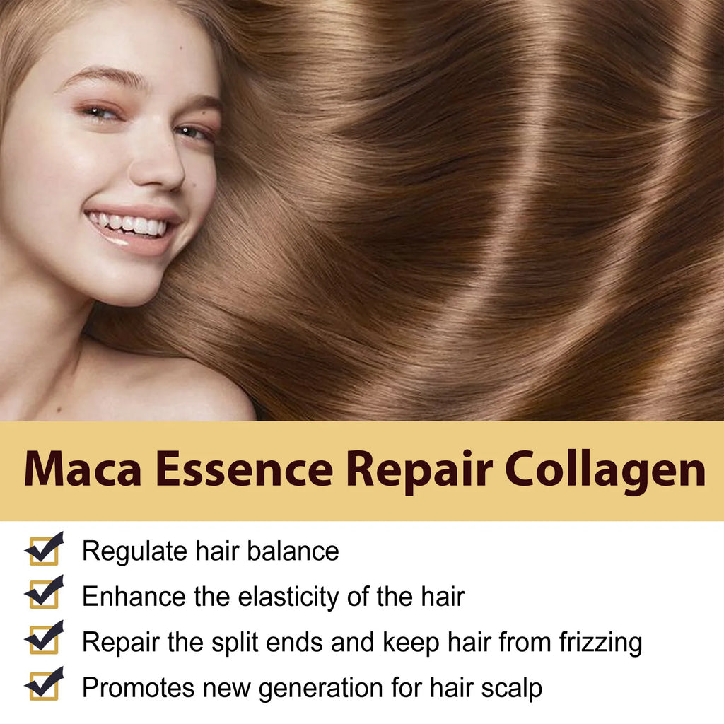 Collagen Keratin Hair Mask Oil Control Moisturizer Hair Soft Smooth Frizz Damaged Repair Revitalize Protein Correction Cream
