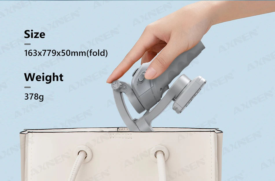 3 Axis Handheld Gimbal Stabilizer for Smartphone with Fill Light for iPhone Android Face Tracking Tiktok Vlog Smart Gimbals HQ6